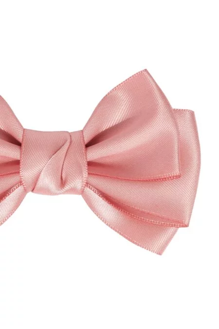 Spinka do włosów handmade z różową kokardą Coral Pink