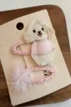 Puppy Teddy Hair Clip Set 2 Pack